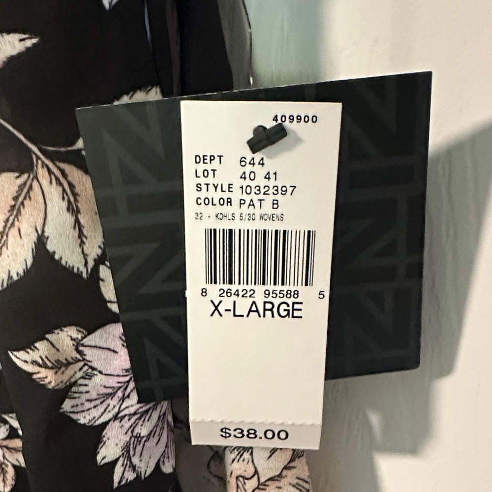Iz Byer Black Floral Cold Shoulder Blouse - Picture 2 of 5